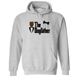 The Dog Father with Suited Up Dog Unisex Classic Kids and Adults Pullover Hoodie for Dog Lovers									 									 									